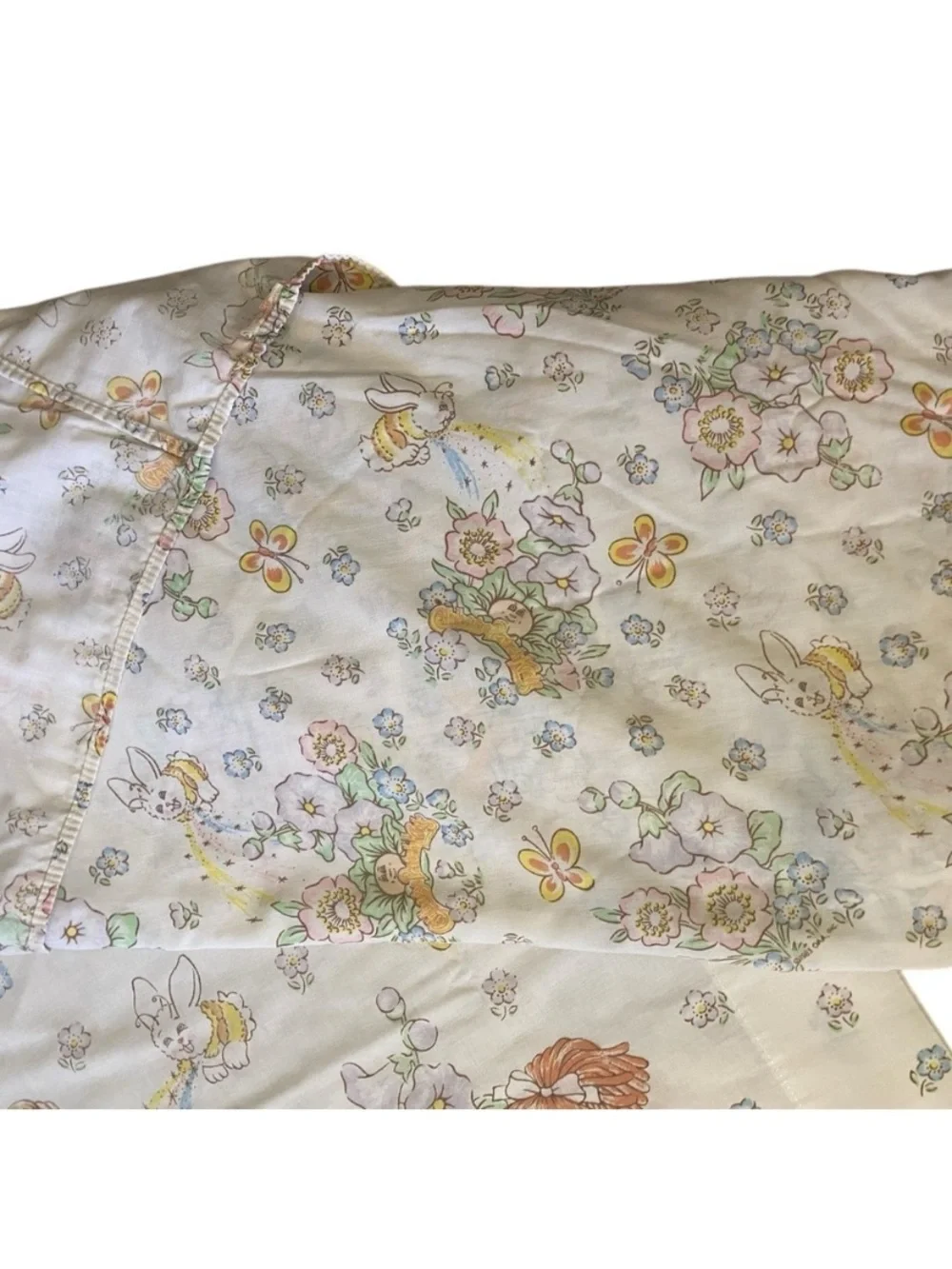 Cabbage Patch Kids O.A.A., Inc. 1983 Vintage Twin Fitted Sheet And Pillow Case